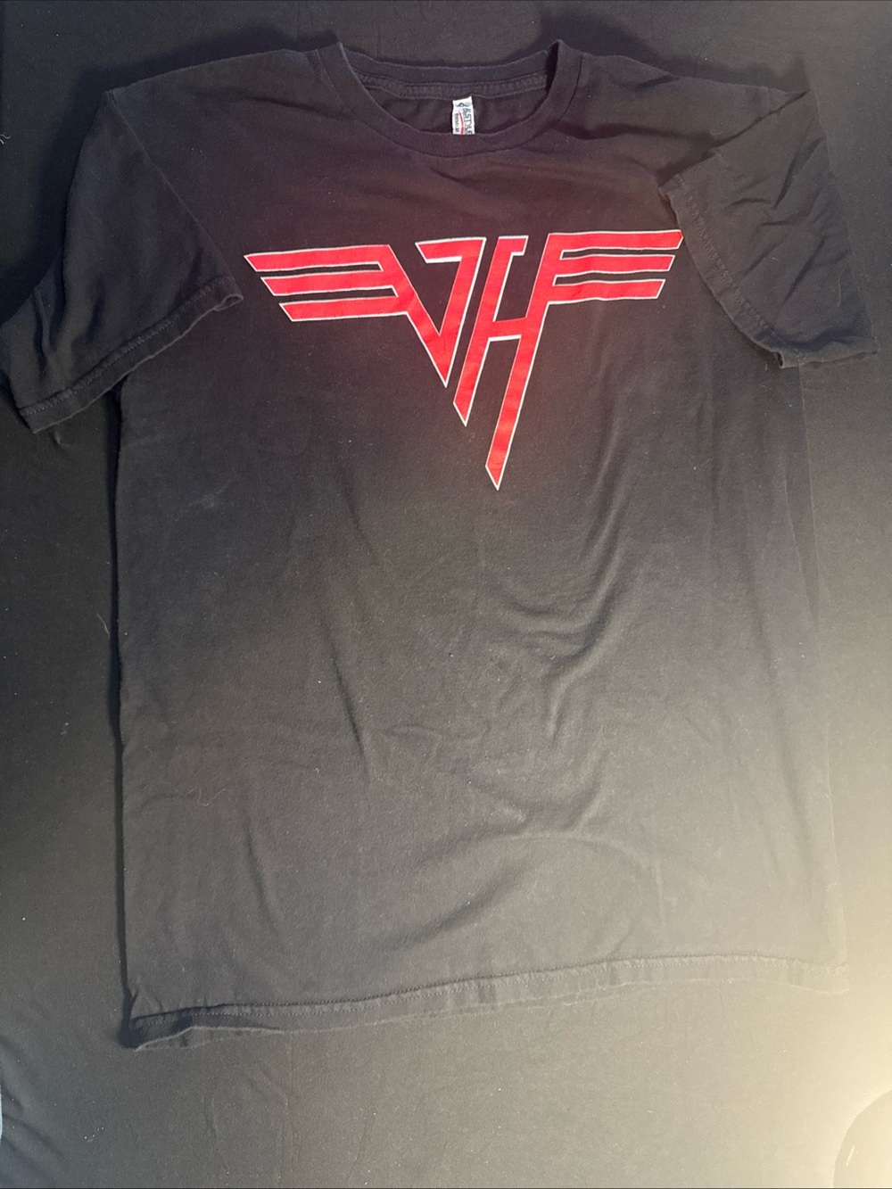 Van Halen Shirt Mens Medium Black Graphic Band Tee Y2K Anvil Rock & Roll
